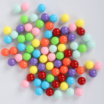 Witlans 80Pcs Chinese Checker Game Replacement Balls,8 Colors 14Mm Acrylic Game Marbles For Marble Run, Marbles Game,Aggravation
