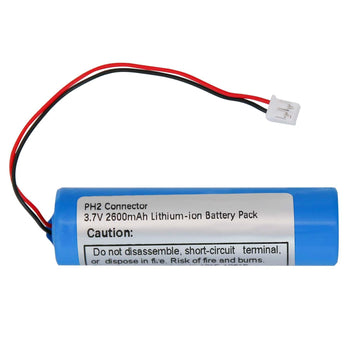 Qimoo Voice Amplifier Replacement Battery B0143KH9KG 3.7V 2600mAh Rechargeable Lithium-ion Battery with PH 2mm Connector