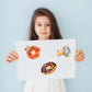 24 Sheets Donut Make A Face Sticker Sheets For Kids Todders Activities, Make Your Own Stickers For Kids Birthday Party Favor Sup
