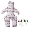 Graceart 9 Inch Voodoo Doll Revenge Spell With 7 Pcs Skull Pins (Style-E (Revenge))