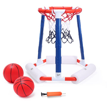 Eaglestone Pool Basketball Hoop, Floating Inflatbale Pool Basketball Games Toys With 2 Pool Balls And Pump,Swimming Pool Outdoor Play Toddler Basketball Hoop Indoor For Kids Adults Age 8-12,
