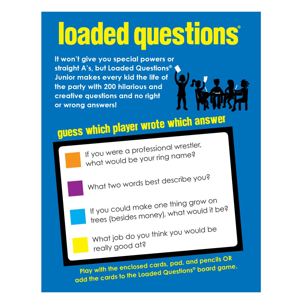 All Things Equal: Loaded Questions Juinor  Card Game  the Classic Game of 'Who Said What'  4 to 6 Players  for Ages 6 and up