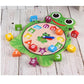 Zoomella Wooden Cartoon Animal Geometry Digital Clock Sorting Blocks Kids Early Learning Toy  Frog| Wooden & Handcrafted Toys|To