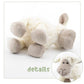Mr Vivicare 6.5'' White/Cream Sheep Stuffed Animals For Boys And Girls,Soft And Adorable Lamb Plush Toys For Newborn Babies,Grea