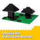 Unirolic Classic Building Bricks, 100 Piece 2X4 Building Blocks Stem Creative Building Toys Compatible With All Major Brands, Moc Building Bricks Diy Play Set For Kids(Black)