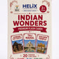 Helix Learning Lab Indian Wonders Flash Cards For Kids | 20 Famous Monuments & Landmarks Learning Cards | India Gk Educational F