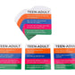 YEHUA! Totika Card Deck - Principles, Values & Beliefs - Wooden - Model 5721 - Blue, Orange, Purple, Green
