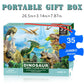 Dinosaur Jigsaw Puzzle For Kids Age 3-5 4-8 Year Old, 35 Piece Jumbo Toddler Floor Puzzle For Kid Boy Girl Learning Educational Toy Gift Box