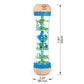 Hape Beaded Raindrops | Mini Wooden Musical Shake & Rattle Rainmaker Toy, Blue, Model Number: E0328B
