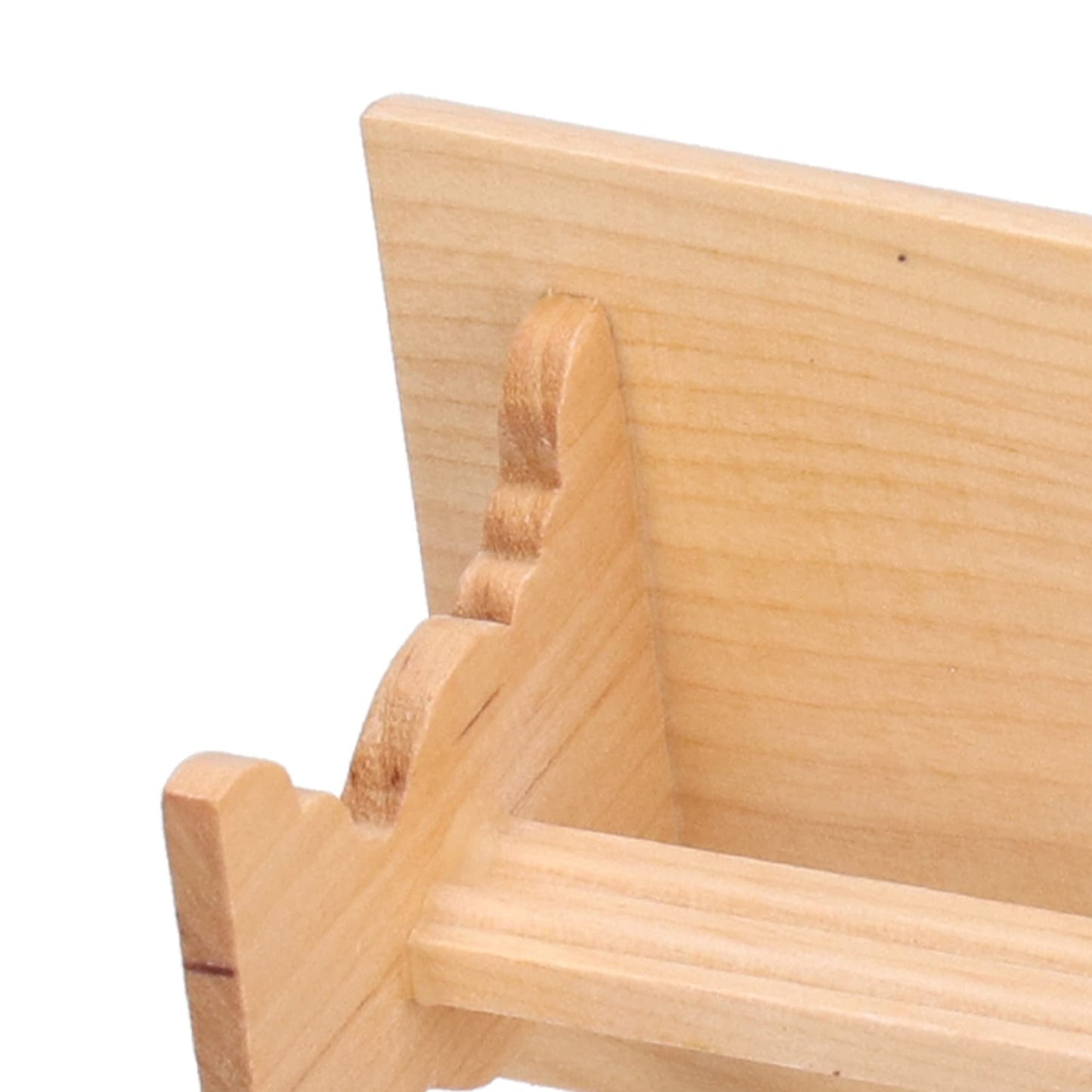 Dollhouse Wooden Table, 1:12 Doll House Mini Log Color Furniture Model Restaurant Long Table Bench(Wood Color)