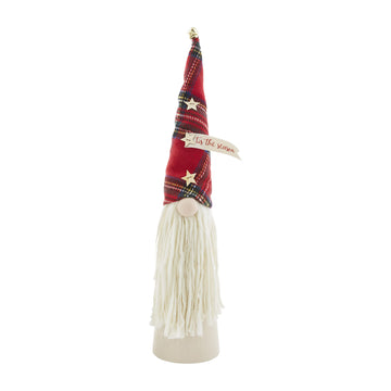 Mud Pie Christmas 2 Piece Set, Extra Large Gnome Sitters, Multi, Small 25' X 5' Dia | Large 30' X 6 1/2' Dia