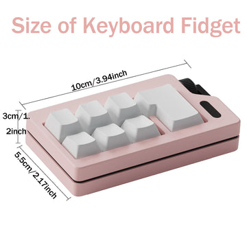 Keyboard Fidget Clicker Toy for Adults, Fidget Keyboards Sensory Fun Toys for Anxiety Decompression, Gift Christmas Ideal for Lo