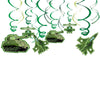 Adventurous Camouflage Decorative Swirl Value Pack Birthday Party Decorations,3.8 x 3.5, Pack of 12.