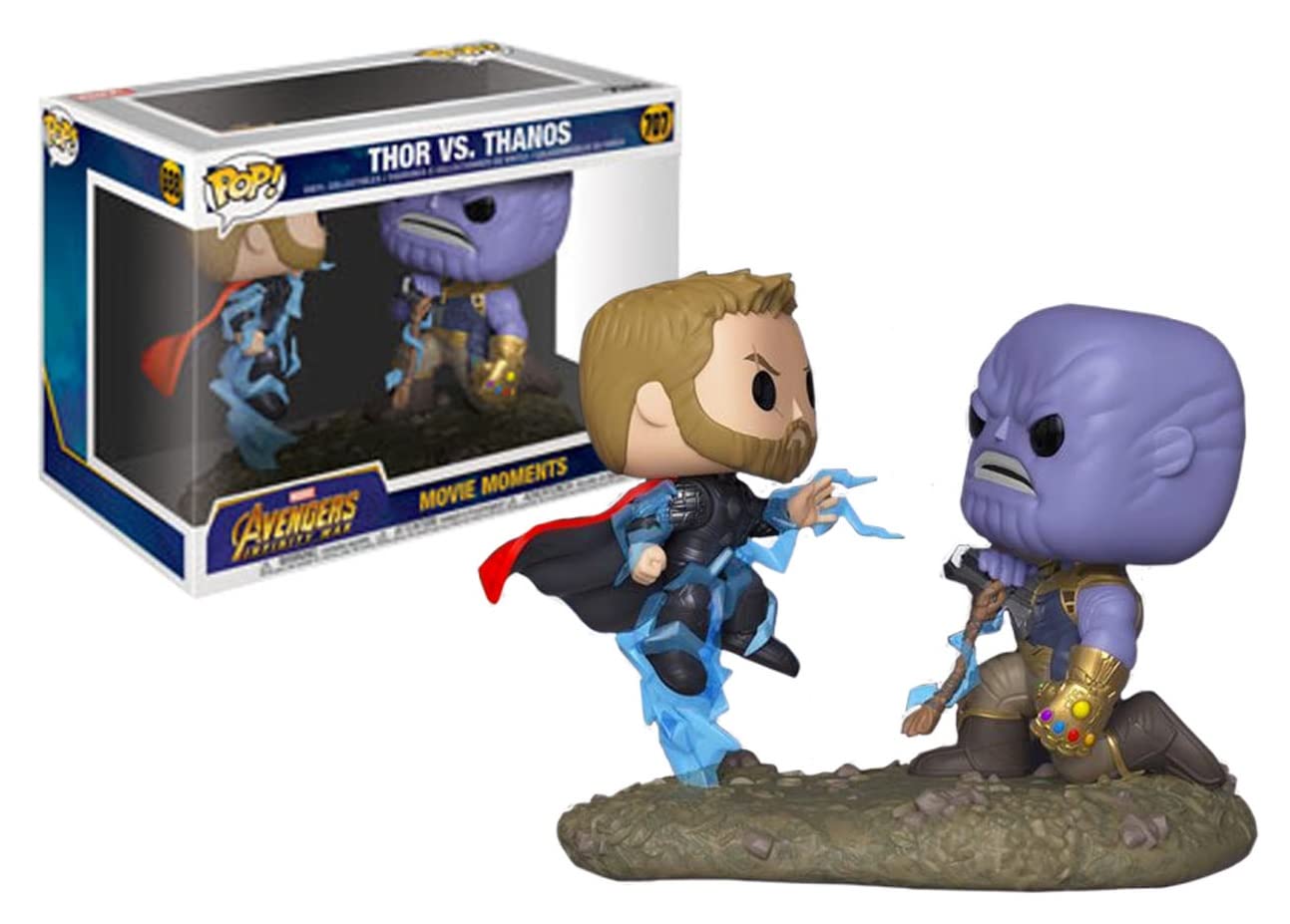 Funko 35799 Movie Moments Marvel: Avengers Infinity Warthor Vs. Thanos, Multicolor
