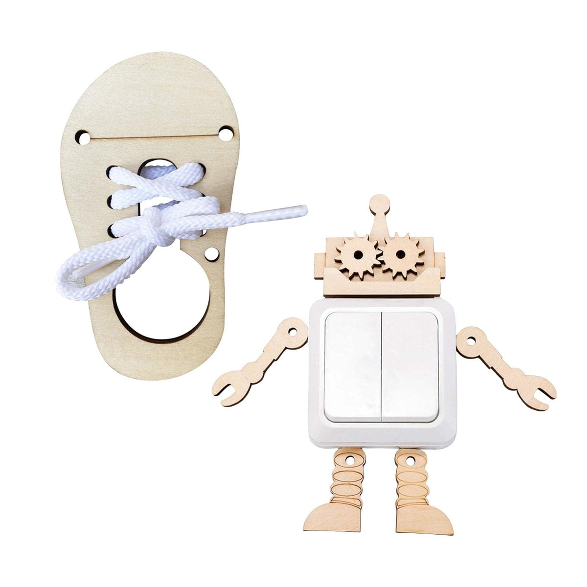 Ecomistiq2Pcs Montessori Busy Board Diy Accessories Material Learning Toys|Baby|Toys For Baby|Developmental Baby Toys