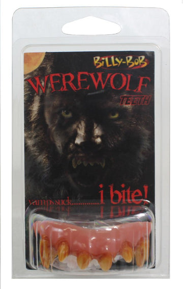 Billy-Bob Top Set Of Creepy Werewolf Teeth With Fangs