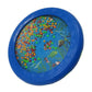 Excluzo Ocean Drum Wave Bead Drum Sea Sound Percussion Musical Instrument For Kid Child Baby 18Cm Blue