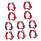 Excluzo 10 Pcs Flower Bell Circle Four Bell Circle Toy For Baby Kids Tambourines Musical Toys Hand Held Tambourine Plastic Music