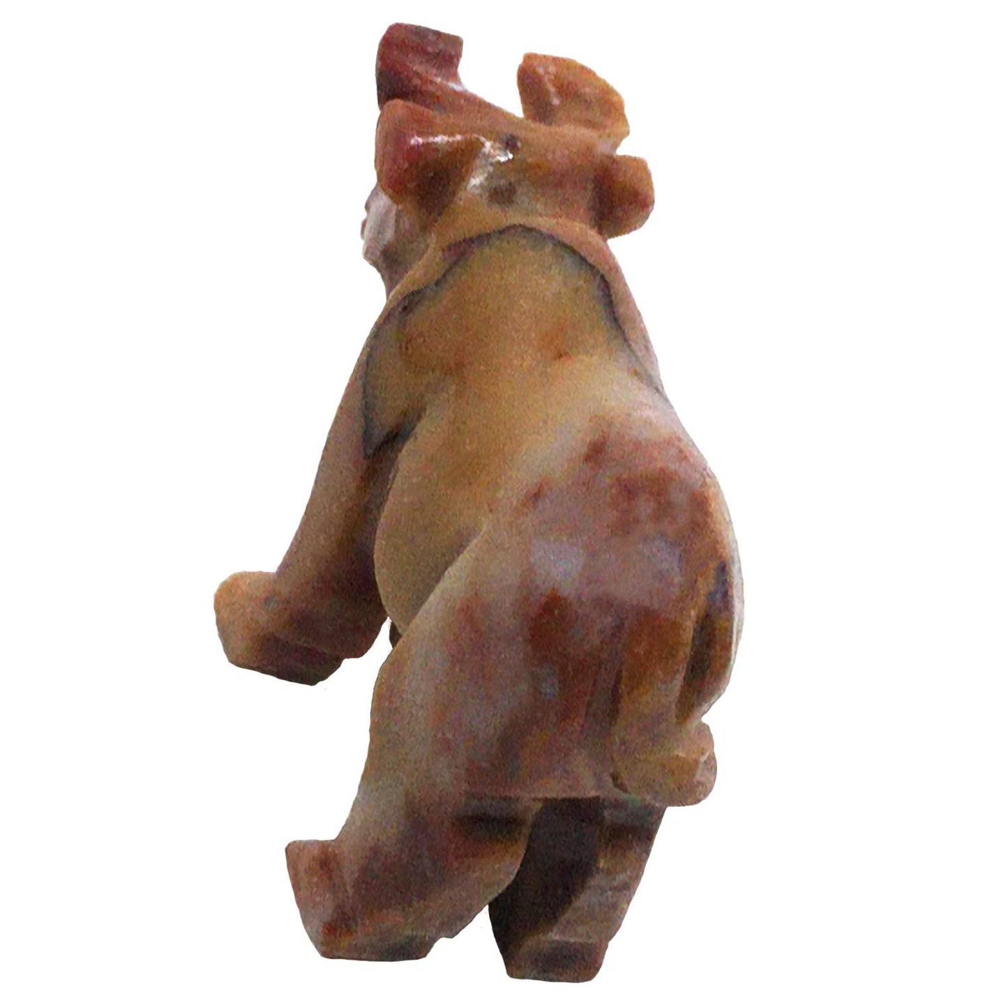 Nelson Creations, Llc 1.5 Inch Bull Natural Soapstone Hand-Carved Animal Charm Totem Stone Carving Figurine