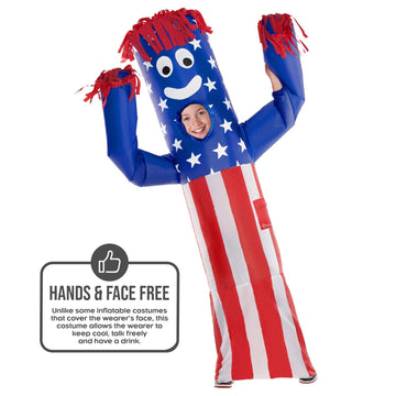 Morph Wacky Inflatable Costume - Wavy Arm Guy Kids Air Dancer Tube Costume