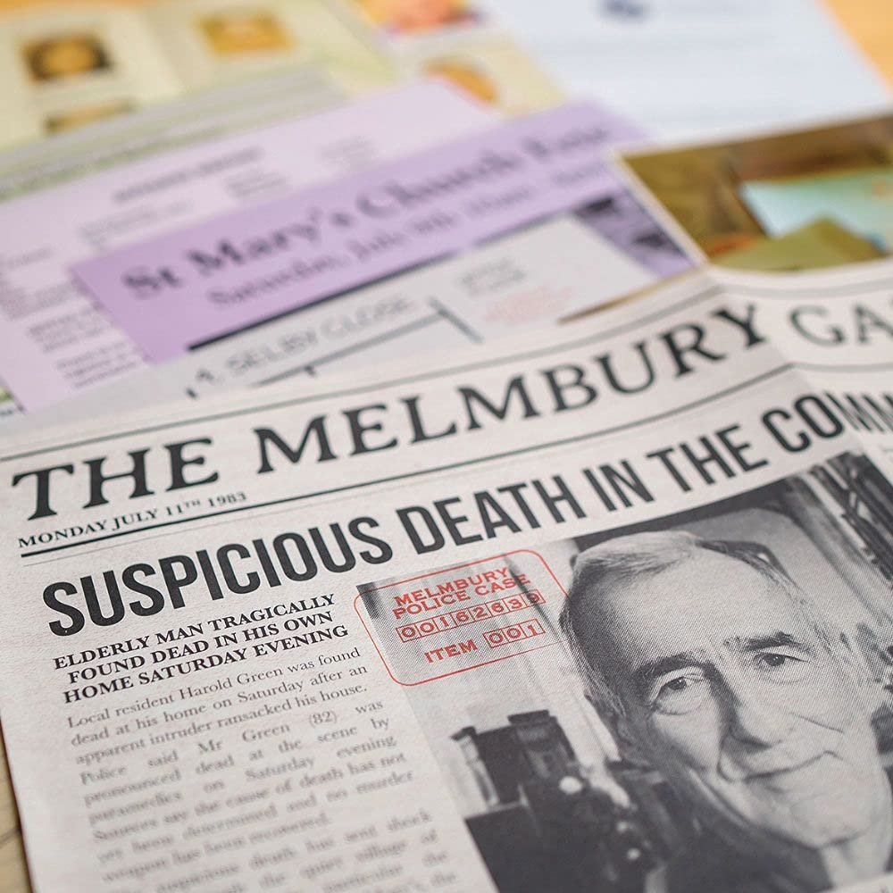 Thinkfun Cold Case: A Pinch Of Murder - A Murder Mystery Game In A Box For Ages 14 And Up