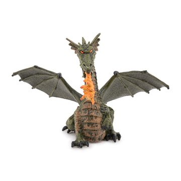 Winged Dragon With Fire (Winged Blue Or Green Dragon; Colors May Vary)