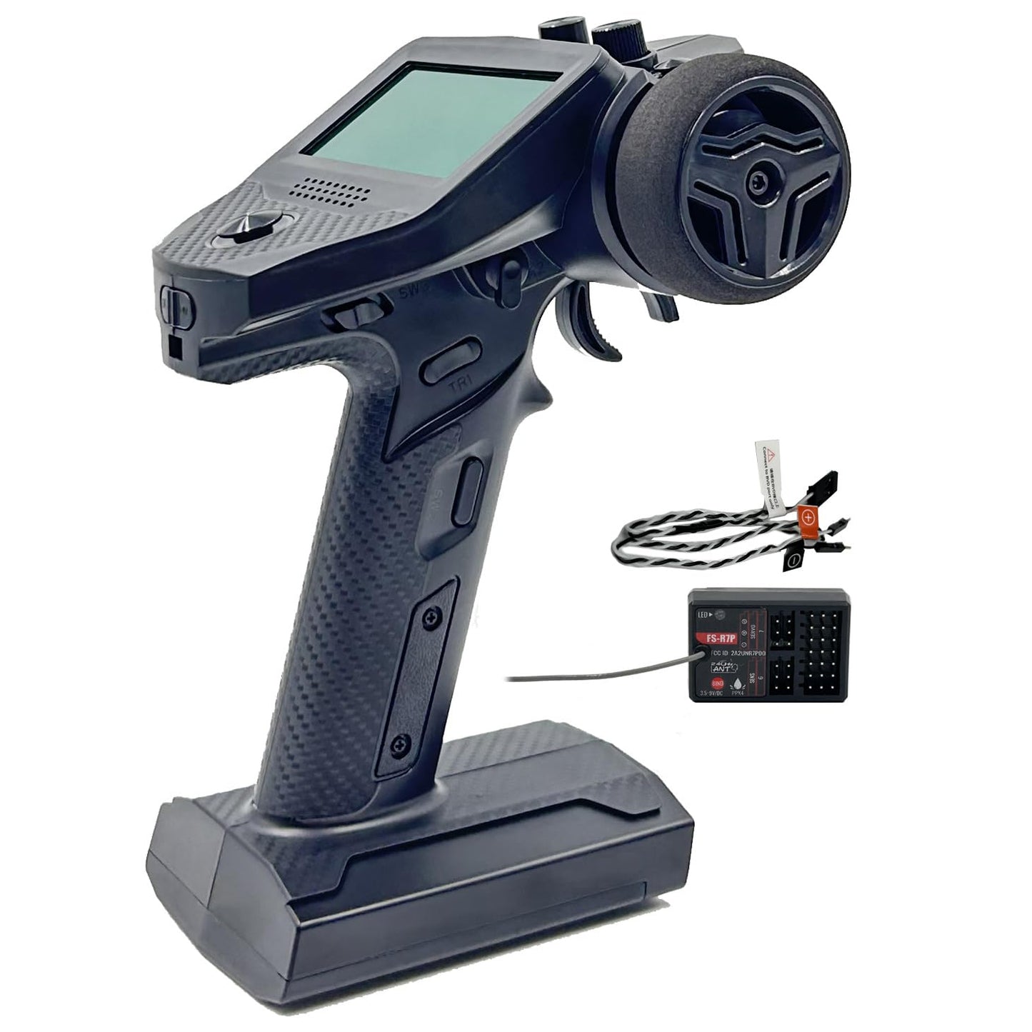 Alaohu Fs-G7P 7 Channels Rc Transmitter And Receiver Fs-R7P Fly 2.4Ghz Sky Surface Radio Controller System For Rc Crawler, Buggy