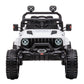 Dakott Kids Ride On Truck With Storage Space, 12V Children'S Electric Car With 2.4G Parental Remote Control, Music, Mp3 Player, Led Lights, Spring Suspension., Black