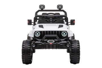 Dakott Kids Ride On Truck With Storage Space, 12V Children'S Electric Car With 2.4G Parental Remote Control, Music, Mp3 Player, Led Lights, Spring Suspension., Black
