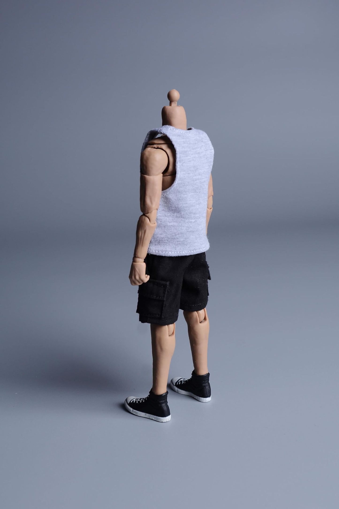 Meetoget 1/12 Scale Male Figure Doll Clothes Daily Sports Singlet Action Figure Relax,Grey Pu002Us