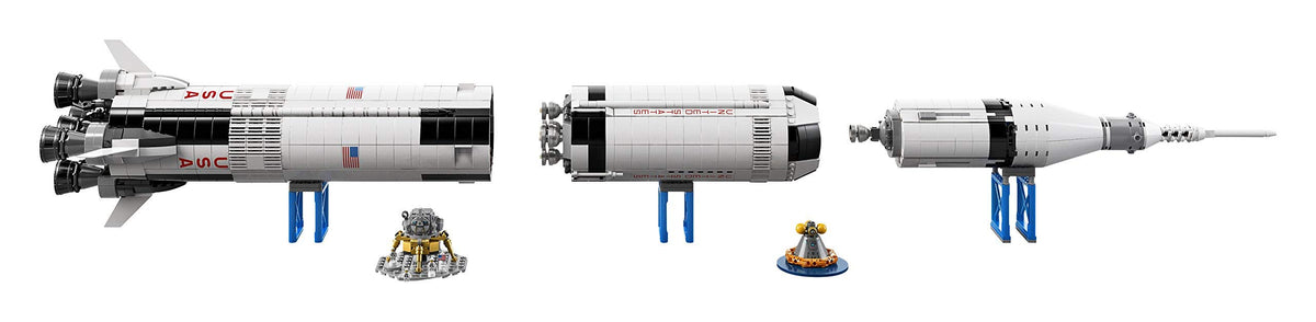NASA Apollo Saturn V Rocket Lego Building Kit – 1969 Piece Space STEM Model