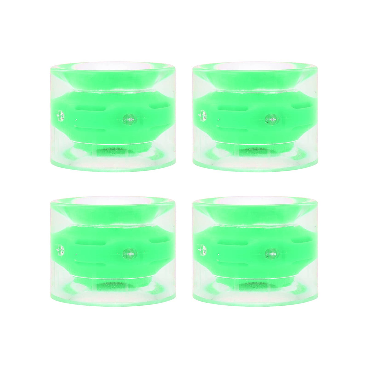 Longboard Wheels, Smooth PU Universal 60mm Skateboard Wheel Wear Resistant for Longboard for Skateboard(Green)