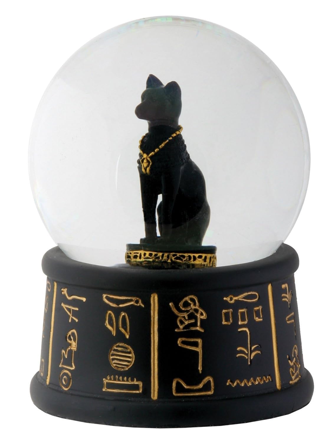 Ytc 3.5 Inch Cold Cast Resin Egyptian Bastet Water Snow Globe Figurine