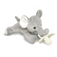 RaZbaby RaZbuddy RaZberry Teether/Pacifier Holder w/Removable Baby Teether Toy - 0M+ - Bpa Free (Elephant)