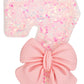ElekFX Birthday Candle for Cake, 7 Candle - Pink Glitter with Bowknot, 2.76 inch Happy Birthday Candle, Cake Topper Decoration f