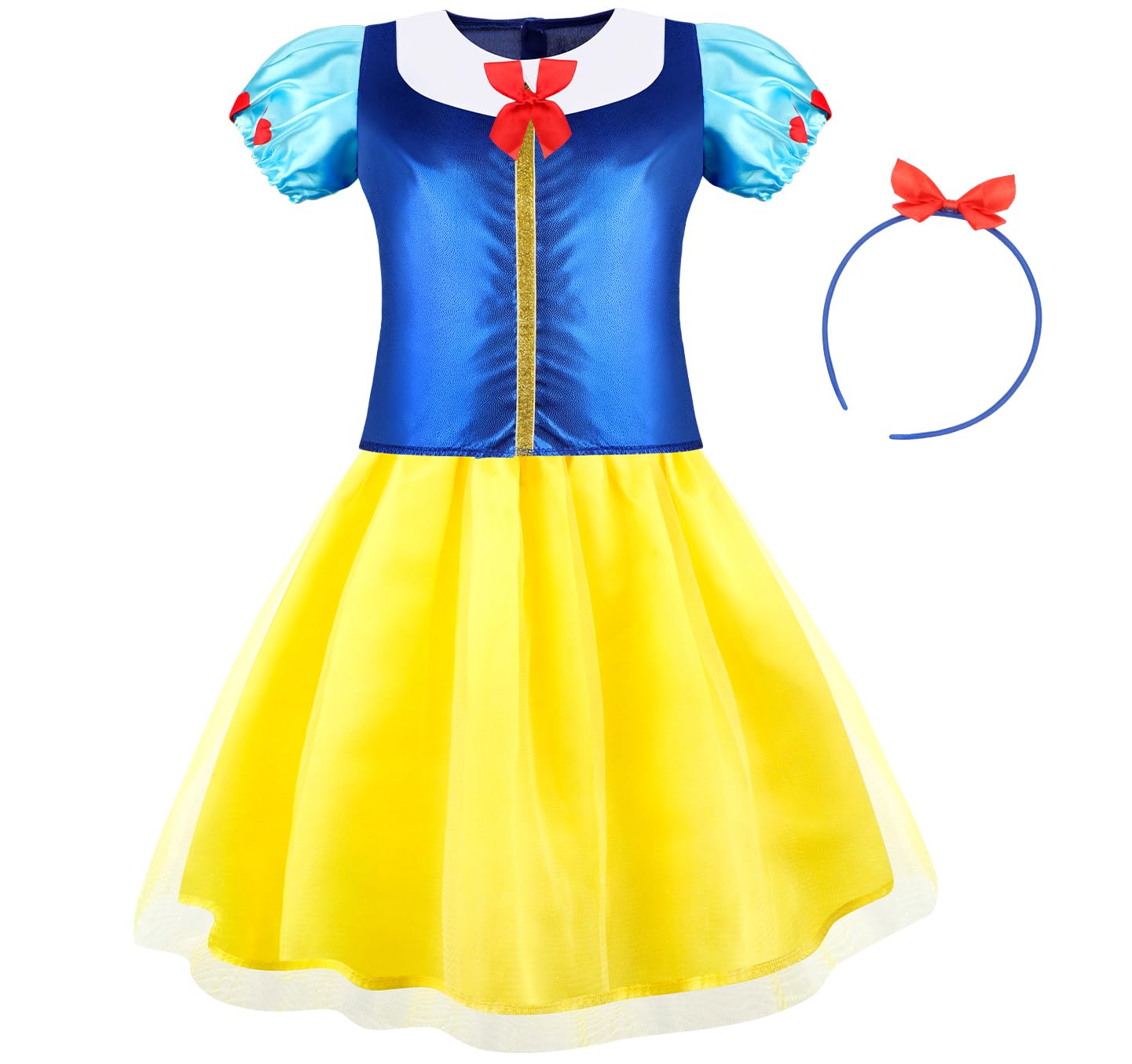 Chillife Princess Dress Up For Girls, Role Play Kids Dress Up Clothes Fo Girls Gift Set Princess Toys For Little Girls Ages 3-8Yrs Toddler Birthday Party