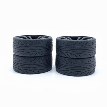 KingVal Replacement 4PCS Tire Wheel RC Spare Parts Compatible with JJRC Q117-E Q117-F Q117-G RC Car