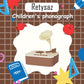 Retysaz Kids Phonograph With 96 Cards, Story Music Player For Kids 3-12 Musical Sensory Toy For Boy Girl,Toddler Pre-Kindergarte