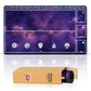 Paramint Cosmic Purple Playmat With Zones (Stitched) - Mtg Playmat - Compatible With Magic The Gathering Playmat - Play Mtg, Yug