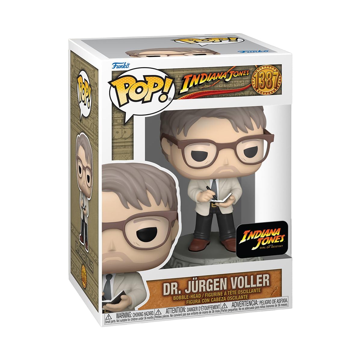 Funko Pop! Movies: Indiana Jones And The Dial Of Destiny - Dr. Jurgen Voller Bundled With A Byron 'S Attic Protector