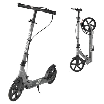 VEVOR Kick Scooter for Kids Ages 8+, Teens & Adults, 2-Wheel Toddler Scooter with Adjustable Height Handlebar, Wide Anti-Slip De