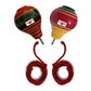 Jayam Traditional Wooden Spinning Tops/Bambaram With String/Multi Color/Pack Of 2