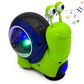 Tipmant Baby Toddler Electric Snail Toy Cute Electronic Animal Crawl, Play Music, Luminous Light Kids Birthday (Green)