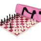 The House of Staunton Deluxe Chess Set - Triple Weighted, Plastic, Pink