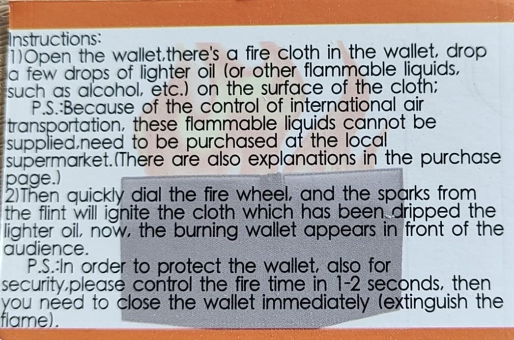 Kktochvc Magic Wallet - Magician Show Prop, Inconceivable Street & Stage Show (Style-1)