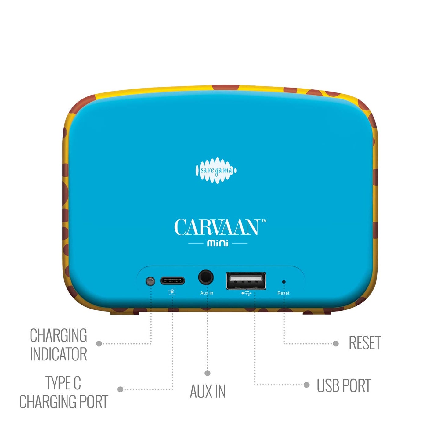 Carvaan Saregama Mini Kids - Pre-Loaded with Stories, Rhymes, Learnings, Mantras with Bluetooth/USB/Aux in-Out