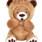 Whatsitsface 12 Inch Teddy Bear Plush With 6 Different Faces