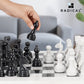 Radicaln Marble Chess Set With Storage Box 15 Inches White And Black Handmade 1 Chess Board With 32 Chess Pieces - Chess Game For 2 Player Board Game Chess Sets For Adults
