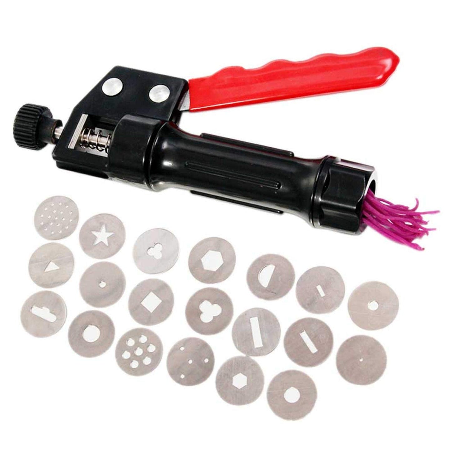 Saycker Clay Extruder HandHeld Soft Clay Mud Squeezer,Decorating Tool Portable Diy Craft Fondant Cake Polymer Clay Extruder Eas