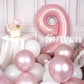 Suwen 40 Inch Pink Large 9 Number Balloons Big Foil Helium Number Balloons 0-9 Jumbo Happy 9Th Mylar Birthday Party Decorations